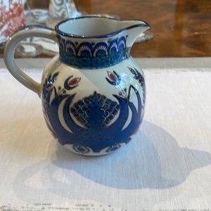 ROYAL COPENHAGEN FAJANCE BLUE VASE/ PITCHER